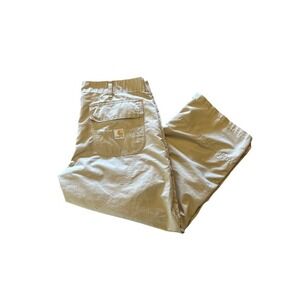 Carhartt Women's Deck Pant 34Wx25L Cropped Pant Logo Workwear‎ Streetwear *Read